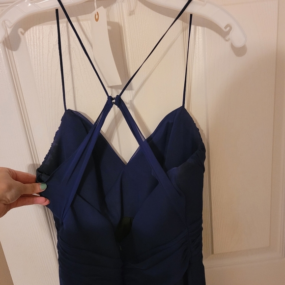 Dark Blue/purple prom, Wedding Guest, formal dress. Size 14. Jim Hjelm Occasions - Picture 4 of 4